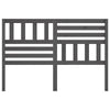 Bed Headboard Grey 166x4x100 Solid Wood Pine J7R5