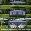 3x6M Pop Up Gazebo Outdoor Patio Party Event Heavy Duty Canopy w/ 6 WallSides UK