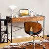 Computer Desk Wooden PC Laptop Table Writing Workstation w/Drawers-Coffee