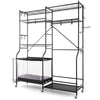 Garage Sports Equipment Organizer Golf Bag Ball Metal Storage Rack on Wheels
