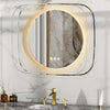 LED Bathroom Mirror Dimmable Defog Makeup Mirror with Backlit Clear Glass Frame