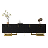 Modern TV Stand 160cm 4-Door TV Unit Cabinet Storage Living Room Furniture Black