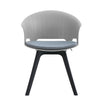 4pcs Dining Chairs Contemporary Lounge Dining Home Office Plastic Reception Seat