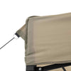 Foldable Party Tent - with 3 Sidewalls Taupe A0F4