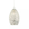 Industrial and Contemporary Twisted Wire Mesh Metal Light Shade in Shiny Silver !