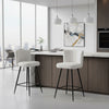 2x Barstools Kitchen Breakfast Bar Stool Teddy Fleece Padded Seat Counter Chair