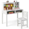 Kids Desk and Chair Set Wooden Children Study Table &Chair Writing Table Set