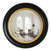 Mirror Large Round Wall Antique Vintage Black Gold Frame Convex Retro 74 x 74cm
