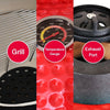 Kamado 23.5 Inch XL Ceramic BBQ Grill Smoker Charcoal Egg BBQ Smoker Oven