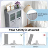 Tall Bathroom Storage Cabinet Freestanding Organizer Cabinet Adjustable Shelves
