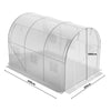Walk-in Tunnel Greenhouse Gardening Planting Shed Door Window Vents Polytunnel