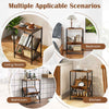 Record Holder Shelf 3-Tier Record Player Stand w/ V-Shaped Magazine Holder