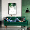 Modern Vesgantti 2 3 Seater Sofa 176cm with 2 Bolster Pillows & Wooden Legs New