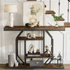 Industrial Wooden Retro Narrow Slim Console Table Side Table Hallway Furniture