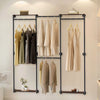 Industrial Pipe Clothing Rack Retail Checkroom Dance Studio Garment Clothes Rail