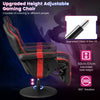 Massage Gaming Chair Height Adjustable Swivel Racing Video Gaming Recliner