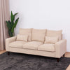 Panana Linen Fabric 2 & 3 Seater Sofa Couch with Wood Legs 3 Colours
