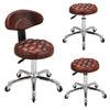 2PCS Office Home Height Adjustable 360°Swivel Chair Desk Salon Bar Beauty Stool