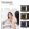 Mirrored Dressing Table With LED Bulbs Makeup Desk Vanity Set Cabinet Removable