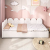 PANEL PLUSH UPHOLSTERED DAYBED STORAGE SOFA BED WITH 2 DRAWERS, 3FT SINGLE WHITE