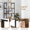 5-Tier Bookshelf Home Office Freestanding Display Rack-Coffee