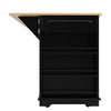 Kitchen Island on Wheels Rolling Kitchen Storage Trolley with Extendable Worktop