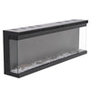 Large 100inch Electric Fireplace Freestand/Inset Fire LED Media 3 Side Panoramic