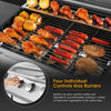 Deluxe Gas BBQ Grill Stainless Steel 4 Burner + 1 Side Outdoor Barbecue