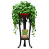 Plant Stand 2 Tier Flower Pot Holder Garden Herb Planter Display Rack Iron Shelf
