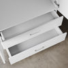 Bedroom White 2 Door 2 Drawer Wardrobe with Hanging Rail Large Storage Cupboards