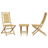 3 Piece Bistro Set Bamboo R9H5