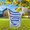 Hammock chair,hanging rope swing chair with2cushions, for indoor and outdoor use