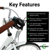 Ecosmo 26" Wheel Folding Ladies Women City Bicycle Bike 7 SP, 17" -26LF08W+B
