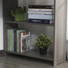 L-Shaped Corner Computer Desk w/ 2 Shelves Wide Worktop Keyboard Tray Grey