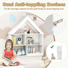 Kids Wooden 5-cubby Toy Storage Organizer w/Anti-toppling Devices-White