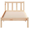 Long Bed Frame without 80x210 Solid Wood Pine E9G7