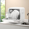 COMFEE Mini Countertop Dishwasher Compact Table Top w/ Built-in 6L Water Tank