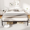 30CM Platform Bed King Size Metal Bed Frame-Black