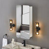 Bathroom Cabinet Wall Mounted Mirror Door Storage Cosmetic Make-up Magnifier