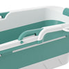 ExtraLarge Folding Bathtub Bath Tub Adult Spa Sauna Soaking Barrel Massage 153cm
