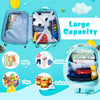 2 PCS 12'' 16'' ABS Kids Backpack Luggage Set Children Suitcase Travel