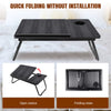 Laptop Desk for Bed, Table with Foldable Legs & Cup Slot, with Reading Holder
