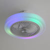 LED Ceiling Fan with Color Changing Lighting Adjustable Speed Low Profile 20x8in