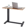 Gas-Lift Adjustable Overbed Table with Wheels Laptop Reading Workstation C Table