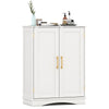 Kitchen Storage Organizer Bathroom Floor Storage Cabinet-White