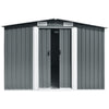 Metal Galvanized Steel Garden Shed Outdoor Bike Storage House Tool Sheds Roof