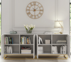 Modern Sideboard I 200cm I White I Fluted Fronts I Gold Legs I Storage Cabinet