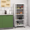 Wooden Storage Cabinet Mobile Food Pantry Cupboard Modern Kitchen Sideboard