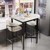 Real Marble Bar Table Breakfast Kitchen Dining Room Furniture Modern Tall Square