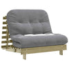 Futon Sofa Bed with 100x206x11 Impregnated Wood Pine Q2J5